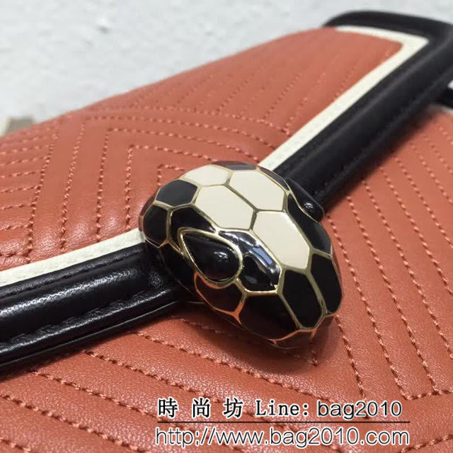 BVLGARI寶格麗 2018專櫃新型蛇頭包 蛇形繡線限定款 Serpenti Forever系列 286628 FYD1070